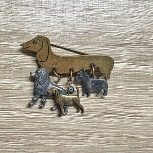 Vintage Dachshund Brooch by Susan L Richardson